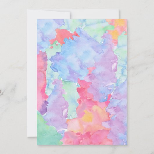 Invitation à l'anniversaire d'art (Dos)