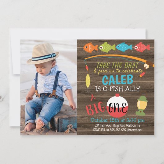 Invitation à l'anniversaire de Bait Big One (Devant)