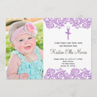 Invitation à l'anniversaire de Ballerina