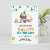 Invitation à l'anniversaire de Beared Dragon (Debout devant)