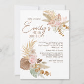 Invitation à l'anniversaire de Boho - N'importe qu (Devant)