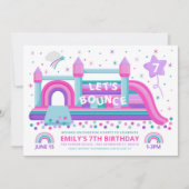 Invitation à l'anniversaire de Bounce House (Devant)