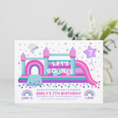 Invitation à l'anniversaire de Bounce House (Debout devant)