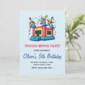 Invitation à l'anniversaire de Bounce House | Boun (Debout devant)