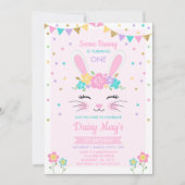 Invitation à l'anniversaire de Bunny Anniversaire  (Devant)