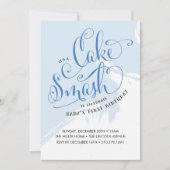 Invitation à l'anniversaire de Cake Smash, carte d (Devant)