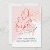 Invitation à l'anniversaire de Cake Smash, carte f (Devant)