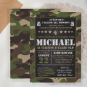 Invitation à l'anniversaire de Camo de l'armée