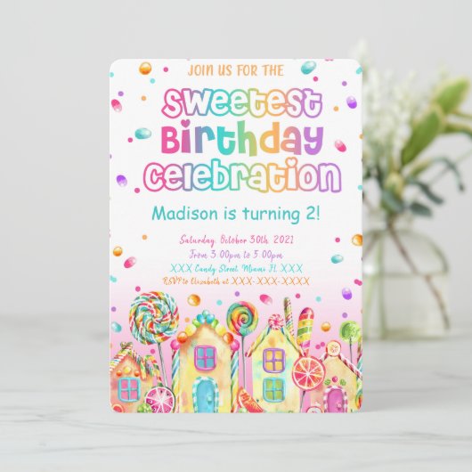 Invitation à l'anniversaire de Candy (Debout devant)