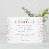 Invitation à l'anniversaire de Candy, qui veut des (Debout devant)