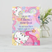 Invitation à l'anniversaire de caticorn méow-gical (Debout devant)