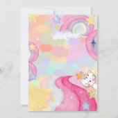 Invitation à l'anniversaire de caticorn méow-gical (Dos)