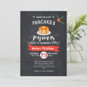 Invitation à l'anniversaire de Chalkboard Pancake  (Debout devant)