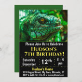 Invitation à l'anniversaire de Chameleon (Devant / Derrière)