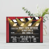 Invitation à l'anniversaire de Clapperboard (Debout devant)