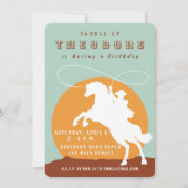 Invitation à l'anniversaire de Cowboy (Devant)