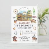 Invitation à l'anniversaire de Cowboy (Debout devant)