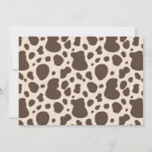 Invitation à l'anniversaire de Cowboy | 1ère invit (Dos)