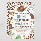 Invitation à l'anniversaire de Cowboy, 2e invitati (Devant / Derrière)