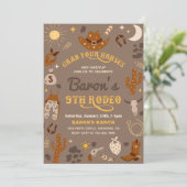 Invitation à l'anniversaire de Cowboy | 9e Invitat (Debout devant)