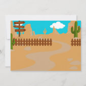 Invitation à l'anniversaire de Cowboy et Cowgirl W (Dos)