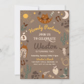 Invitation à l'anniversaire de Cowboy | Invitation (Devant)