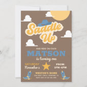 Invitation à l'anniversaire de Cowboy | Invitation (Devant)