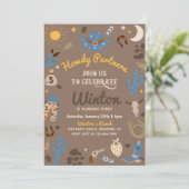 Invitation à l'anniversaire de Cowboy | Invitation (Debout devant)