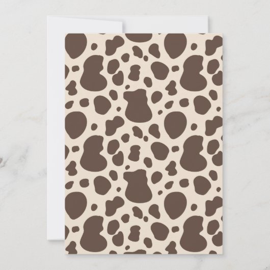 Invitation à l'anniversaire de Cowboy | Invitation (Dos)