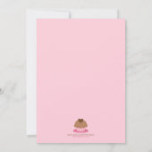 Invitation à l'anniversaire de Cupcake Princess (Dos)