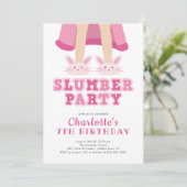 Invitation à l'anniversaire de Cute Stwood Pajama (Debout devant)