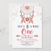 Invitation à l'anniversaire de Dream Catcher Wild  (Devant)