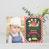 Invitation à l'anniversaire de Farm Cowboy (Debout devant)