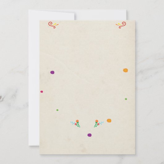 Invitation à l'anniversaire de Fiesta (Dos)