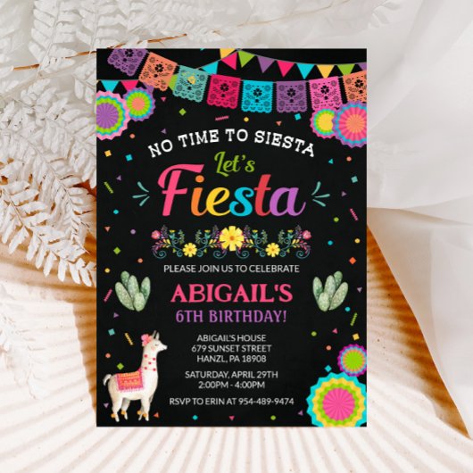 Invitation à l'anniversaire de Fiesta