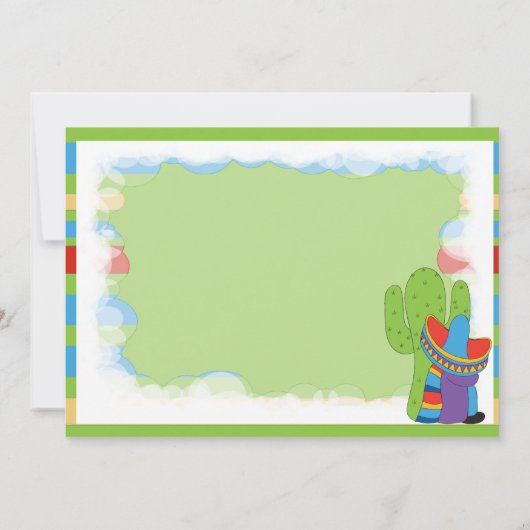 Invitation à l'anniversaire de Fiesta (Dos)