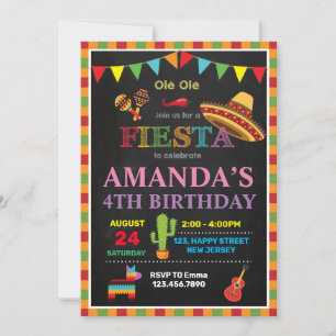 Invitation à l'anniversaire de Fiesta