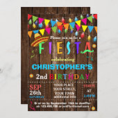 Invitation à l'anniversaire de Fiesta (Devant / Derrière)