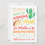 Invitation à l'anniversaire de Fiesta | Fiesta Par (Devant)