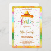 Invitation à l'anniversaire de Fiesta modifiable (Devant / Derrière)