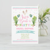 Invitation à l'anniversaire de Fiesta Taco Bout Un (Debout devant)