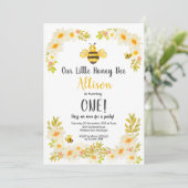 Invitation à l'anniversaire de Floral Bee (Debout devant)