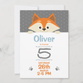 Invitation à l'anniversaire de Fox (Devant)