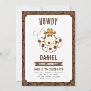 Invitation à l'anniversaire de Ghost Cowboy