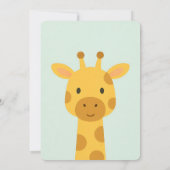 Invitation à l'anniversaire de Giraffe - Texte per (Dos)