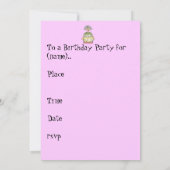 Invitation à l'anniversaire de Granny Cake (Dos)