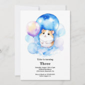 Invitation à l'anniversaire de Hamster (Devant)