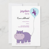 Invitation à l'anniversaire de Hippo (Devant)
