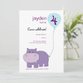 Invitation à l'anniversaire de Hippo (Debout devant)