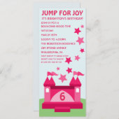 Invitation à l'anniversaire de Joy Bounce House (Devant / Derrière)
